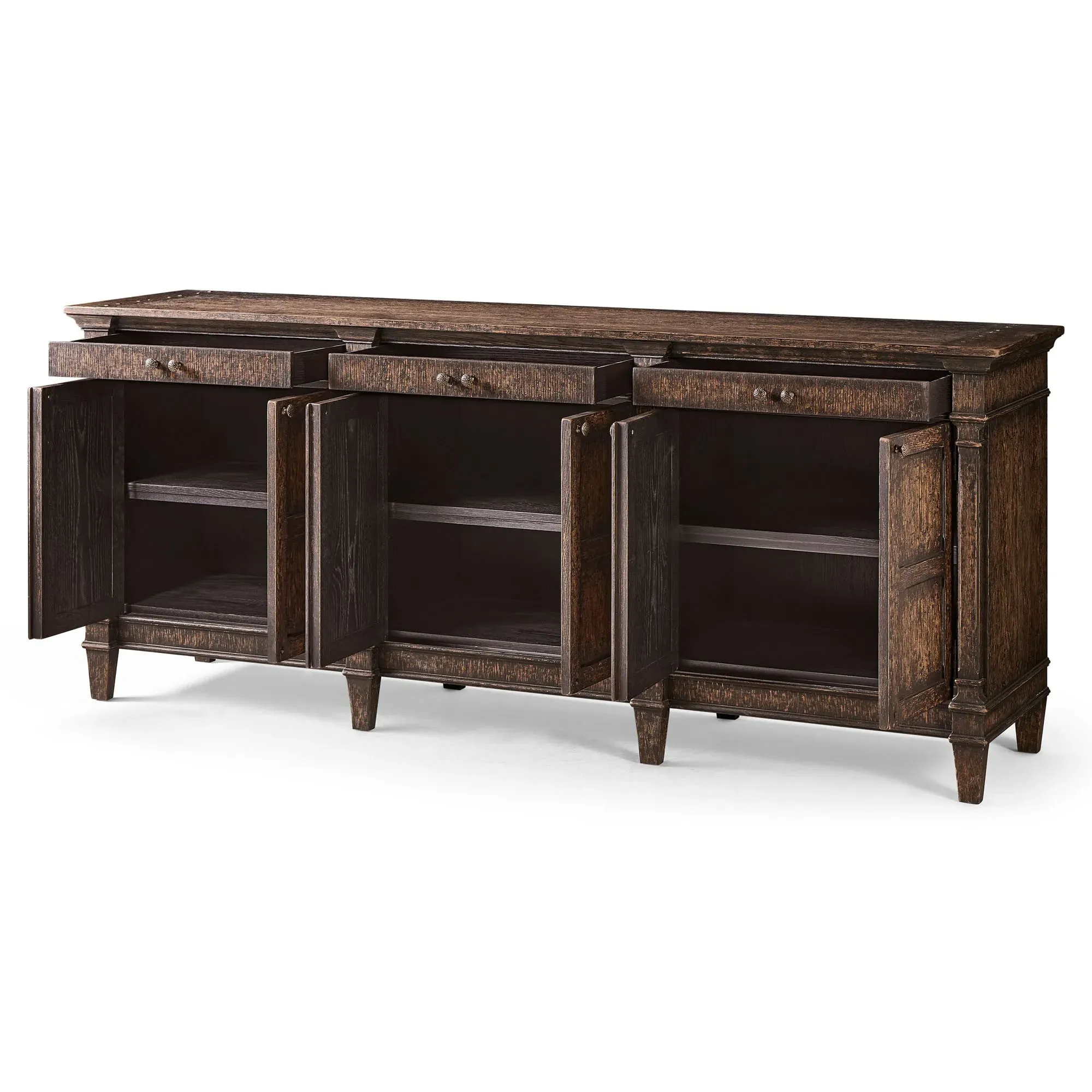Nola Credenza - Black, Oak