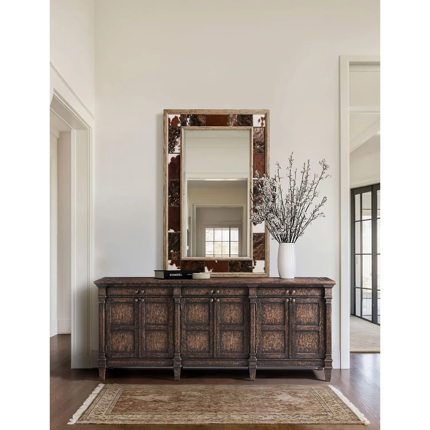 Nola Credenza - Black, Oak