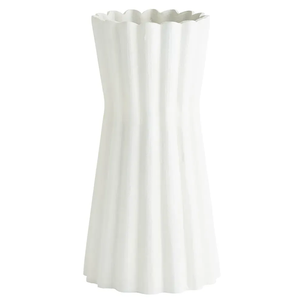 Nolan Aluminum Vase - White