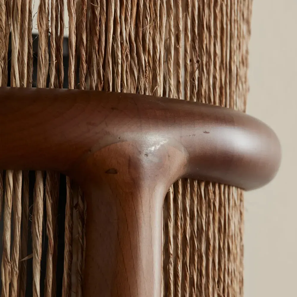 Nolan Beachwood Frame Wall Sconce - Natural, Jute