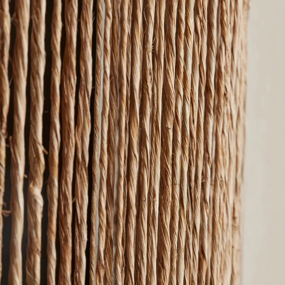 Nolan Beachwood Frame Wall Sconce - Natural, Jute