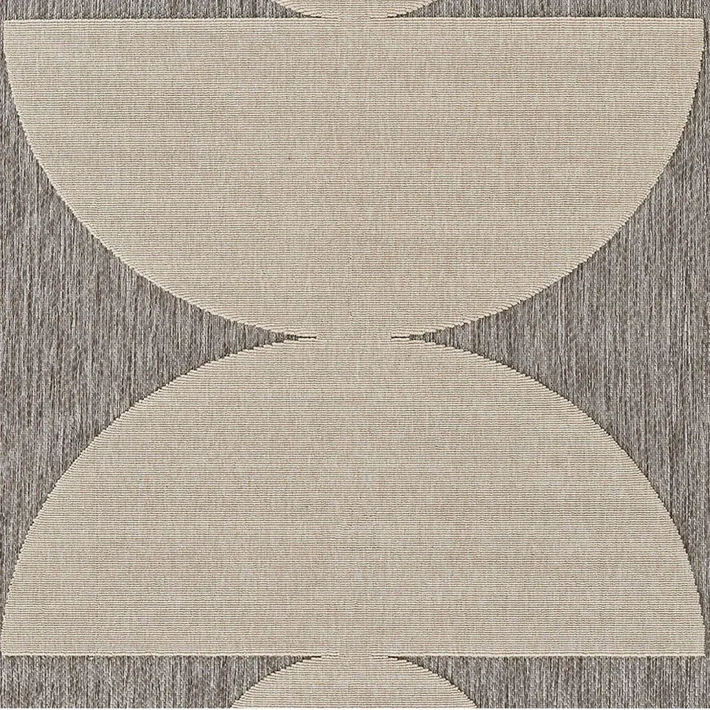 Nolan Geometric Patterned Runner Rug - Grey, Polypropylene