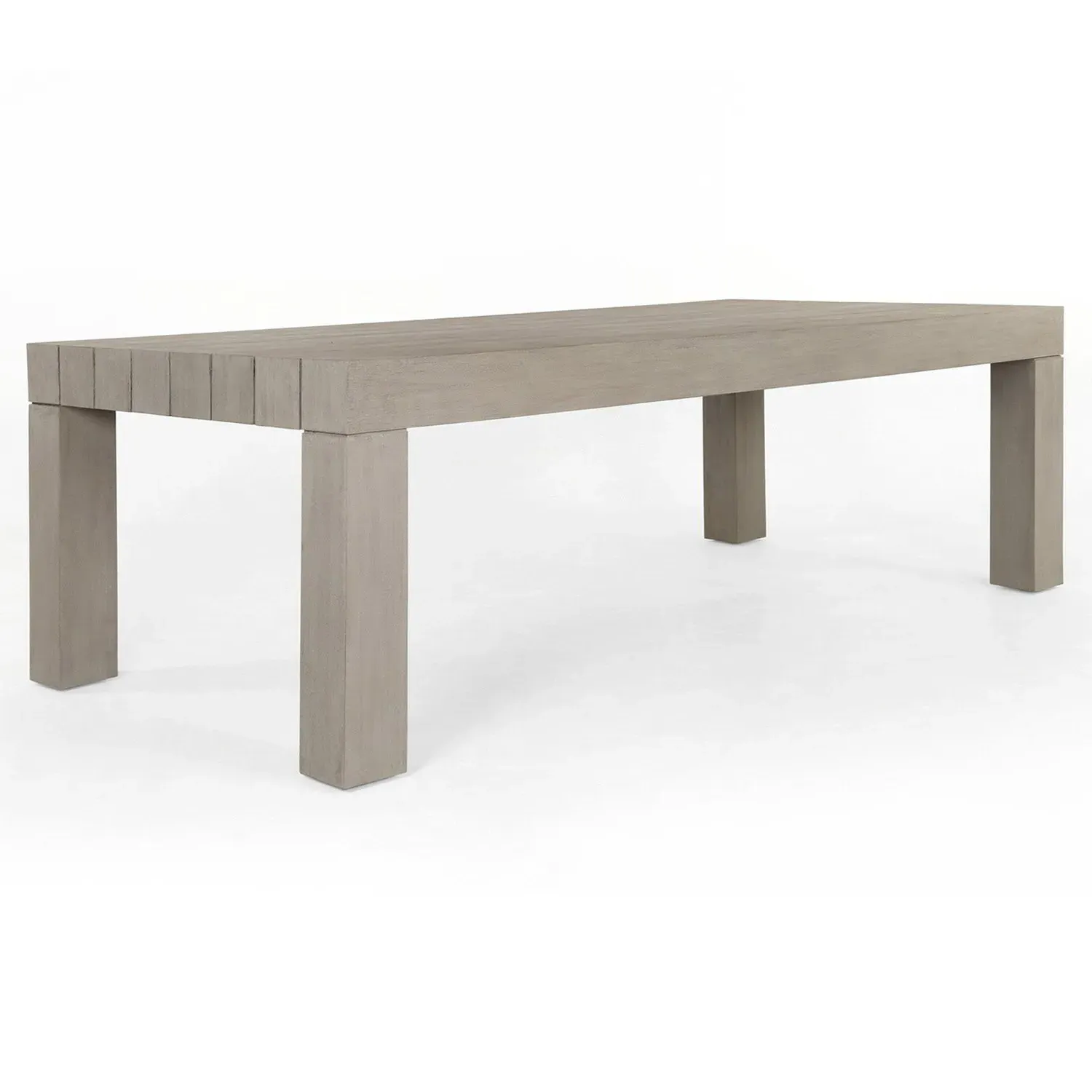 Nora Outdoor Dining Table - Grey, Teak