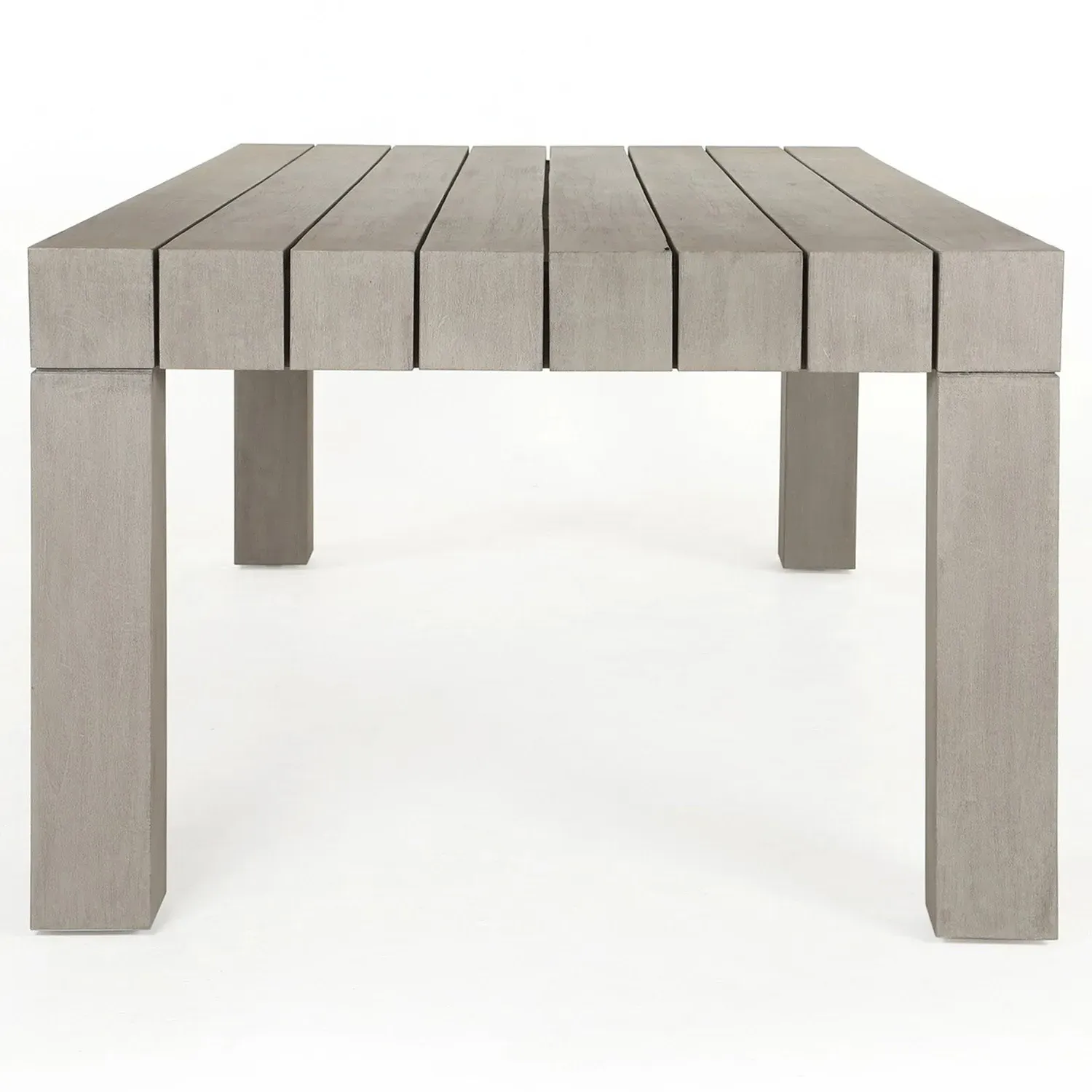 Nora Outdoor Dining Table - Grey, Teak