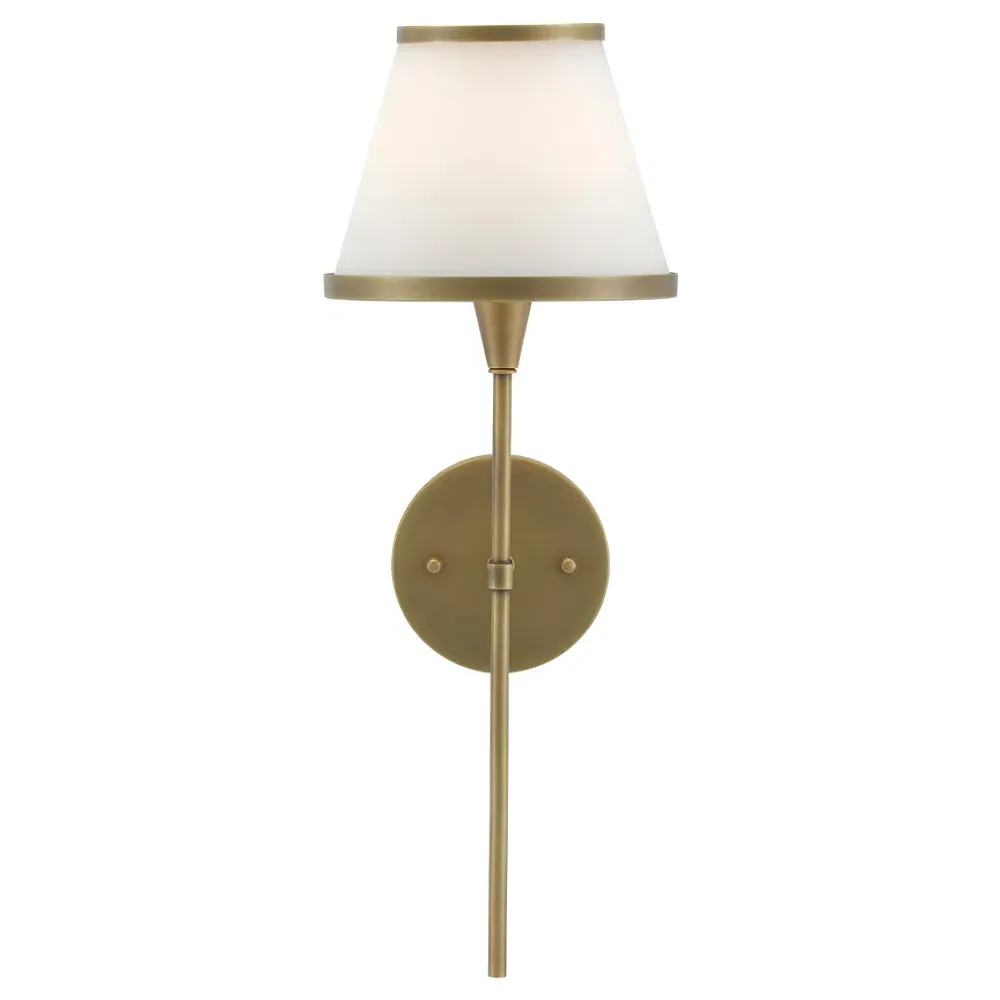 Nora Wallchiere Sconce - Brass, Glass