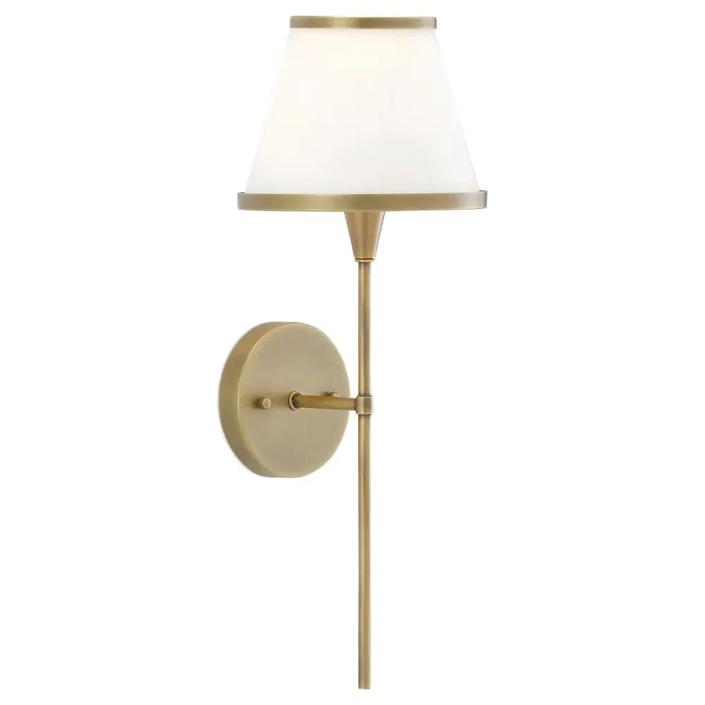 Nora Wallchiere Sconce - Brass, Glass