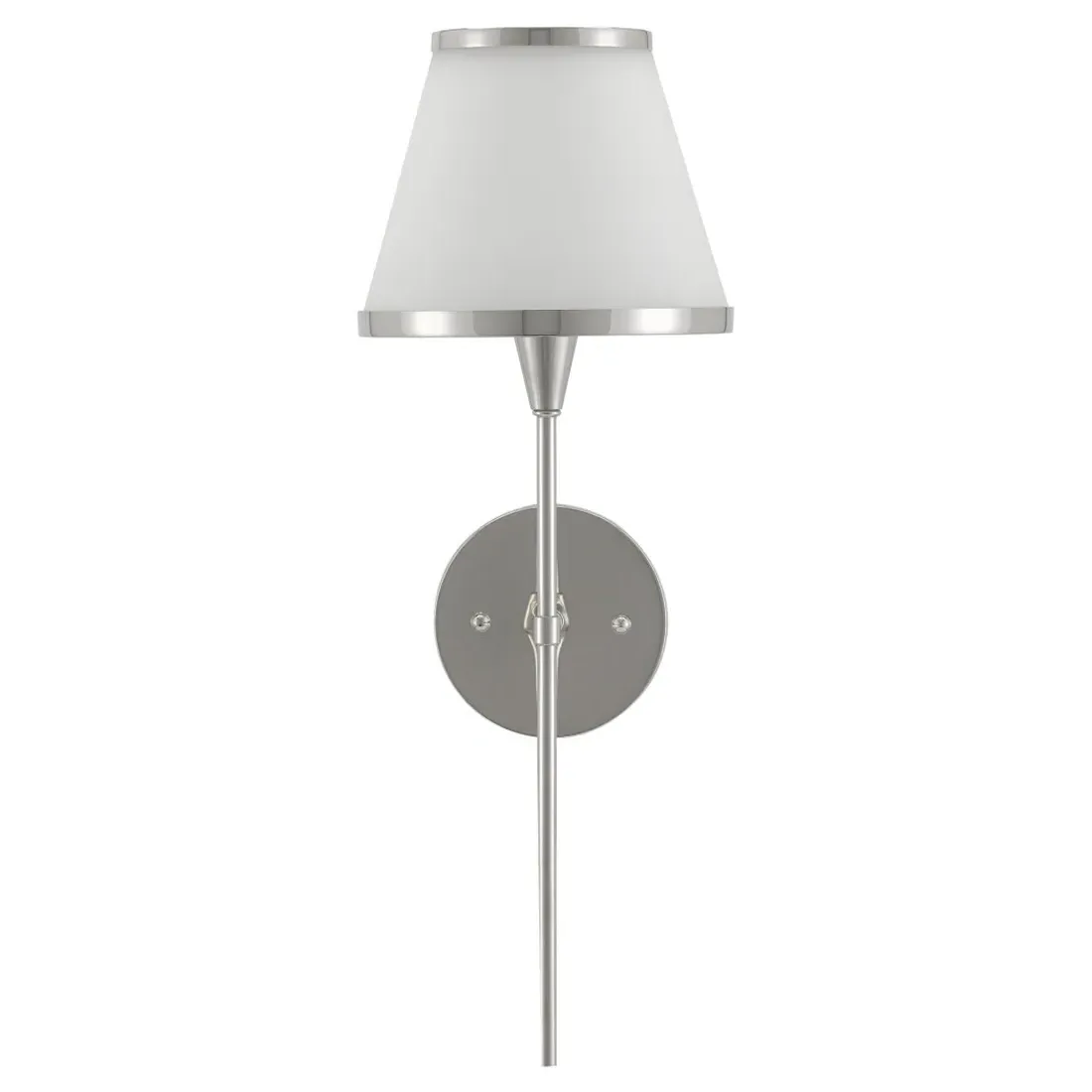 Nora Wallchiere Sconce - Polished Nickel, Glass