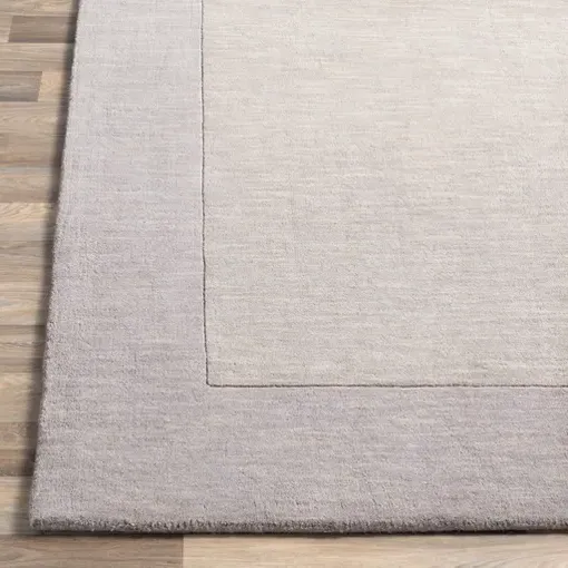Norah Border Wool Rug Sample - Grey