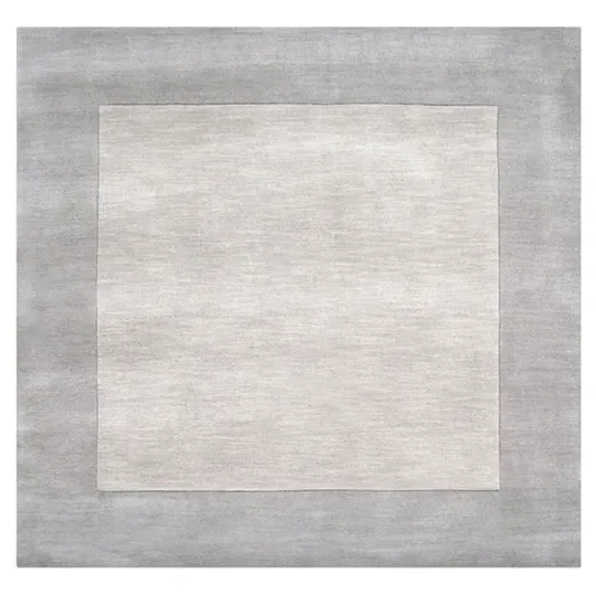 Norah Border Wool Rug Sample - Grey image