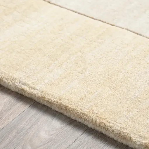Norah Rug Sample with Border - Cream, Wool