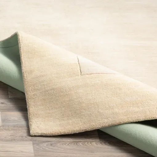 Norah Rug Sample with Border - Cream, Wool