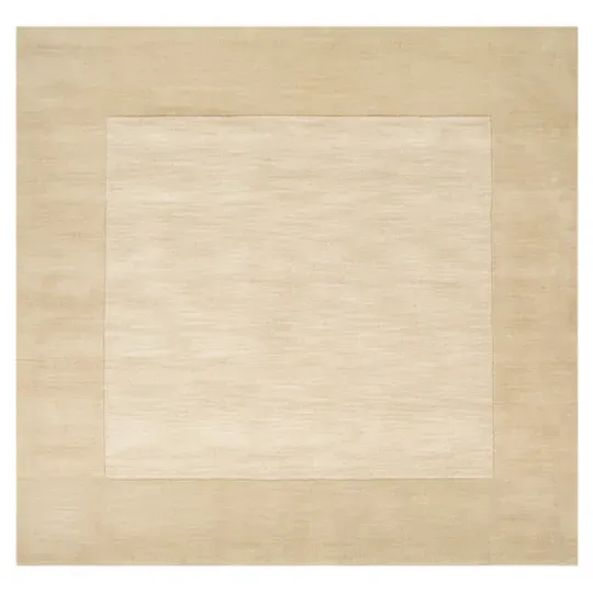 Norah Rug Sample with Border - Cream, Wool image