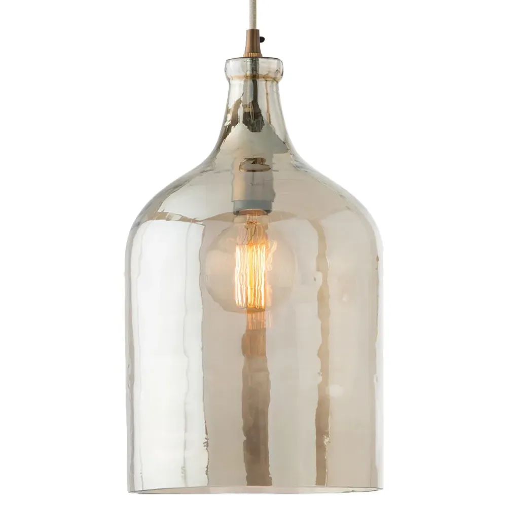 Noreen Glass Pendant Light - Smoked Glass image