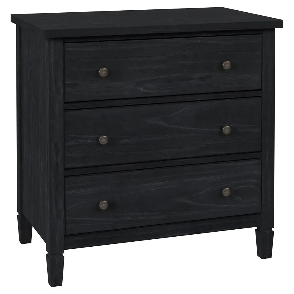 Nori Bachelor Chest - Black, Wood