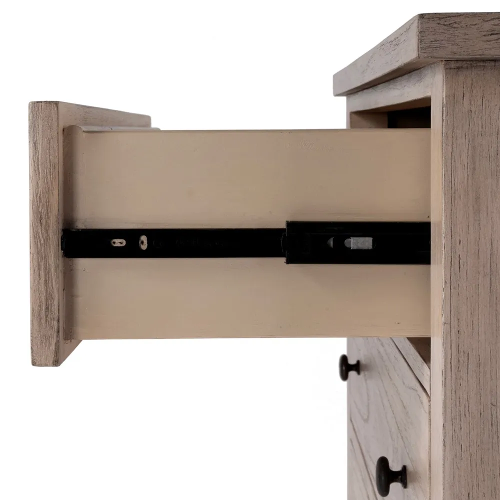 Nori Bachelor Chest - Natural, Mindi Wood