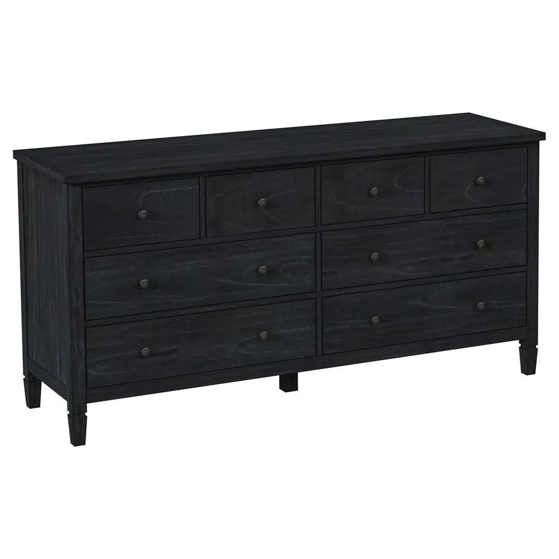 Nori Double Dresser - Black, Wood