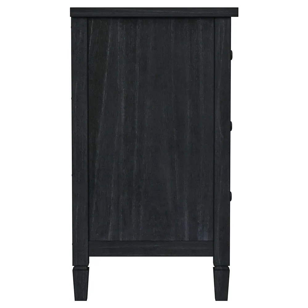 Nori Double Dresser - Black, Wood