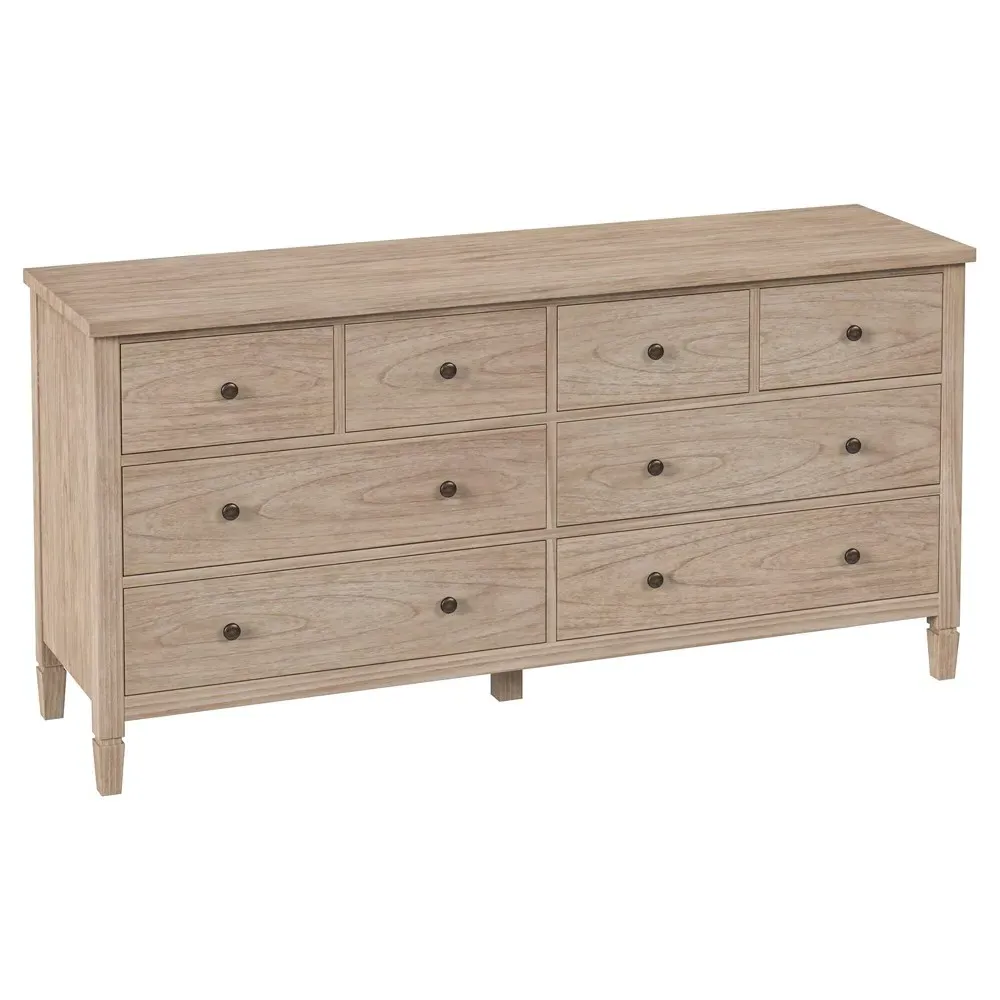Nori Double Dresser - Natural, Mindi Wood