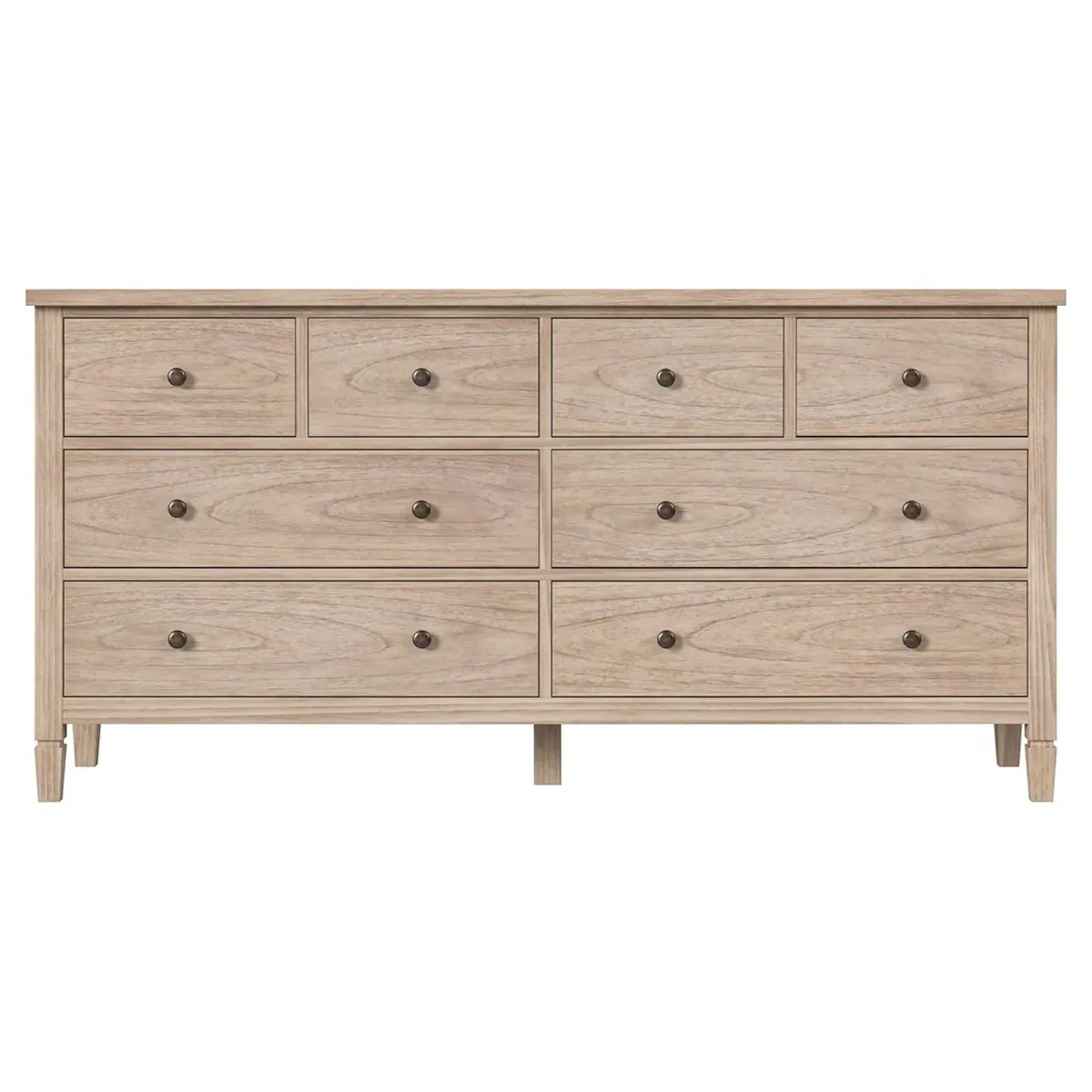 Nori Double Dresser - Natural, Mindi Wood