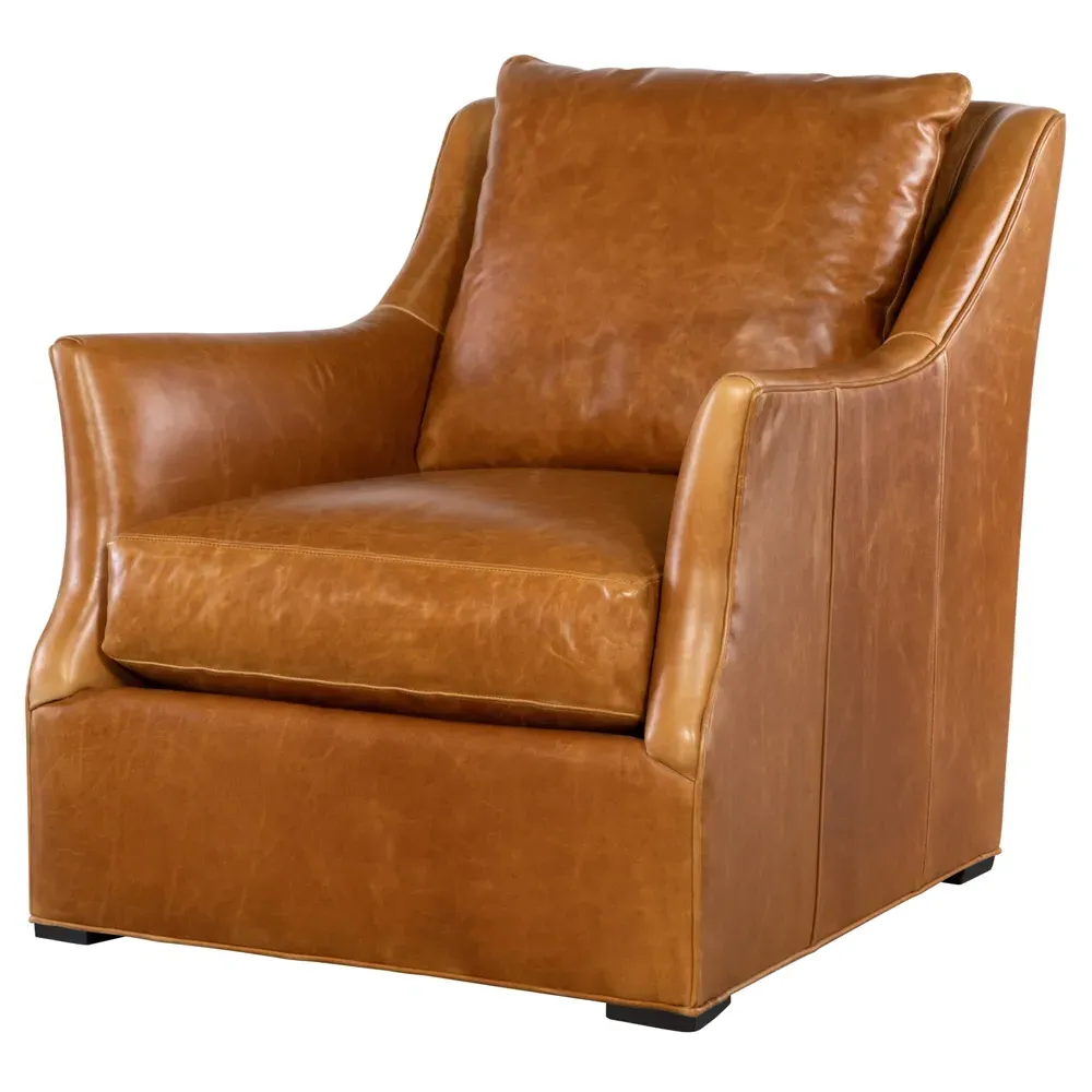 Norman Arm Chair - Brown, Leather image