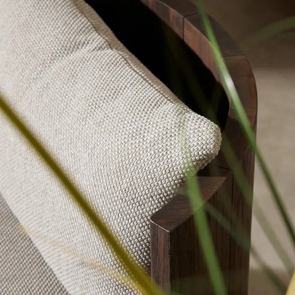 Norman Swivel Lounge Chair - Grey, Teak