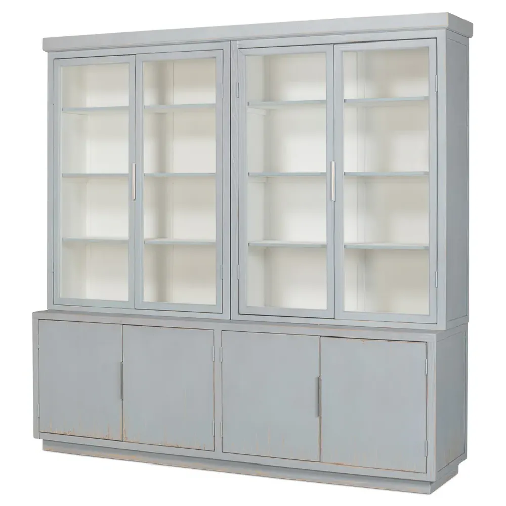 Norson Double Bookcase - Blue, Oak