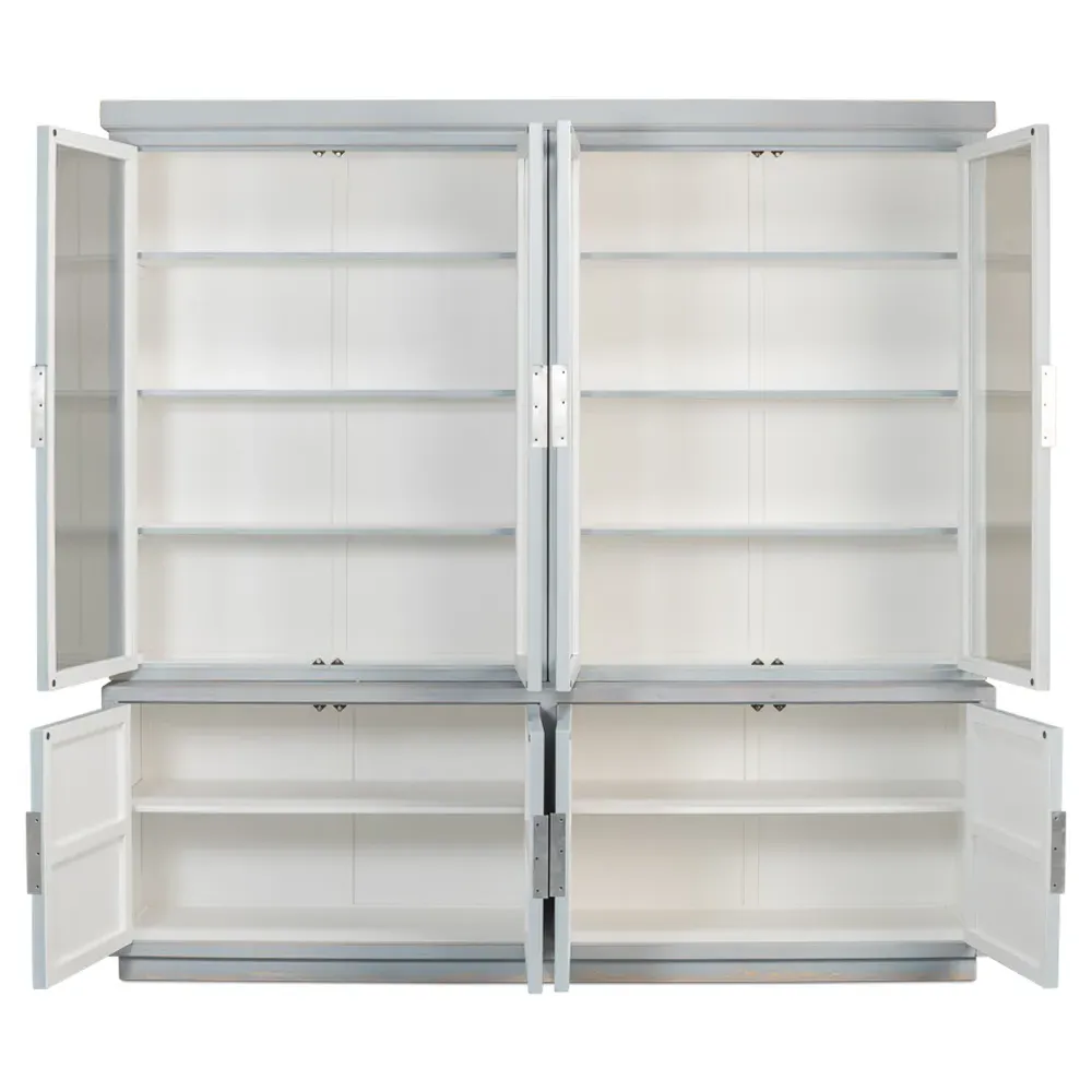 Norson Double Bookcase - Blue, Oak