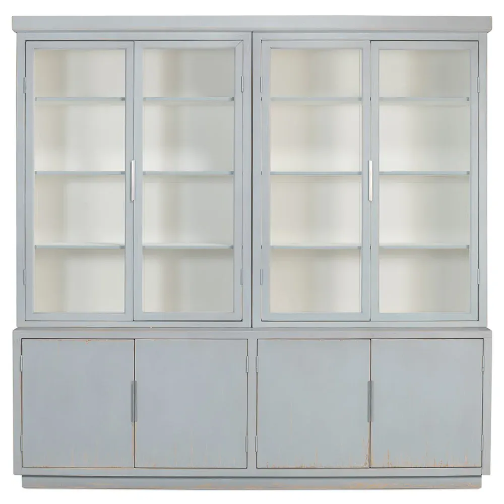 Norson Double Bookcase - Blue, Oak image