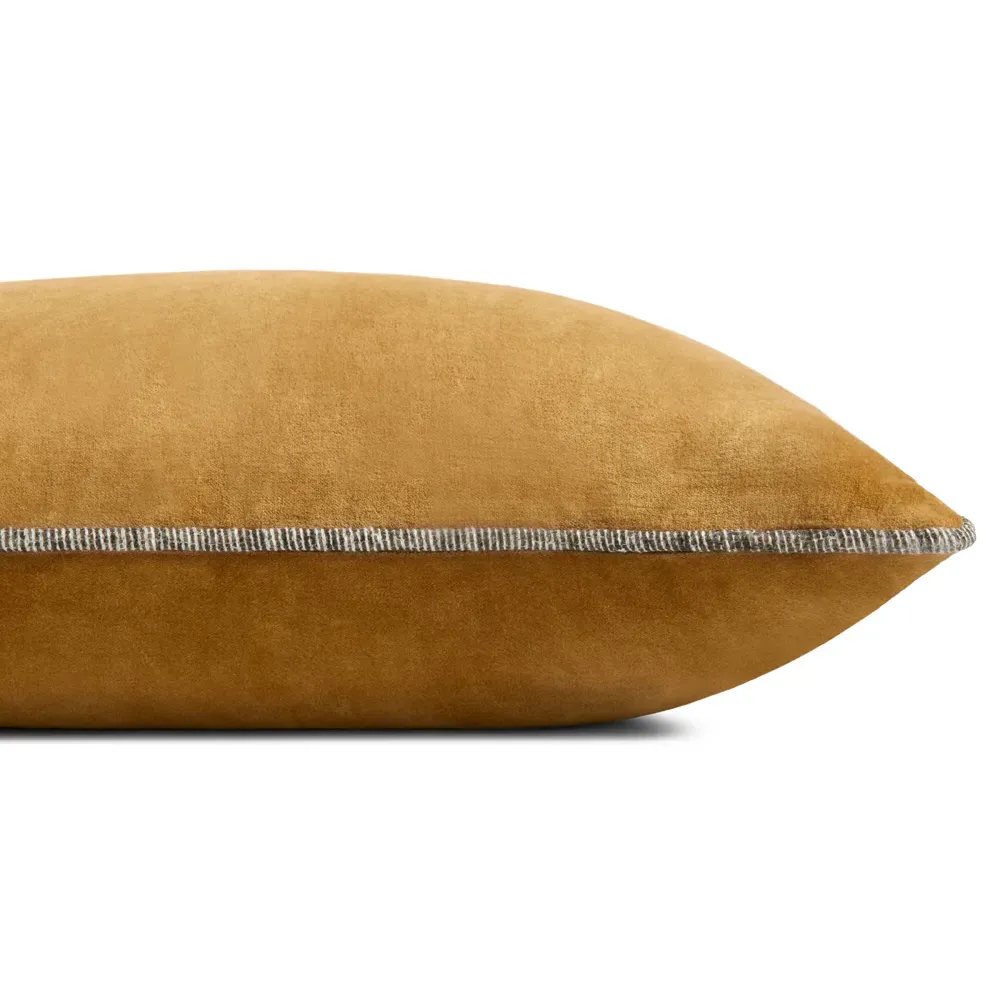 Norwen Lumbar Pillow - Gold, Cotton
