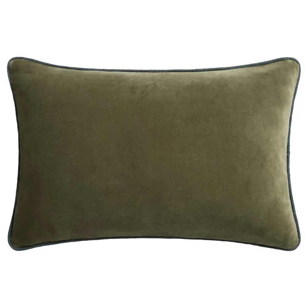 Norwen Lumbar Pillow - Green, Cotton image