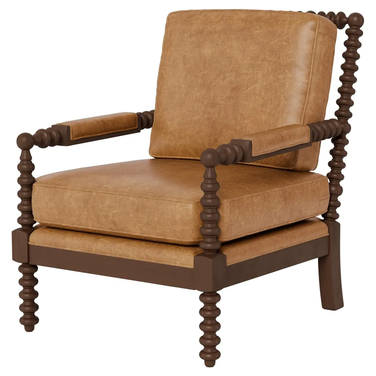 Nottingham Armchair - Caramel, Leather