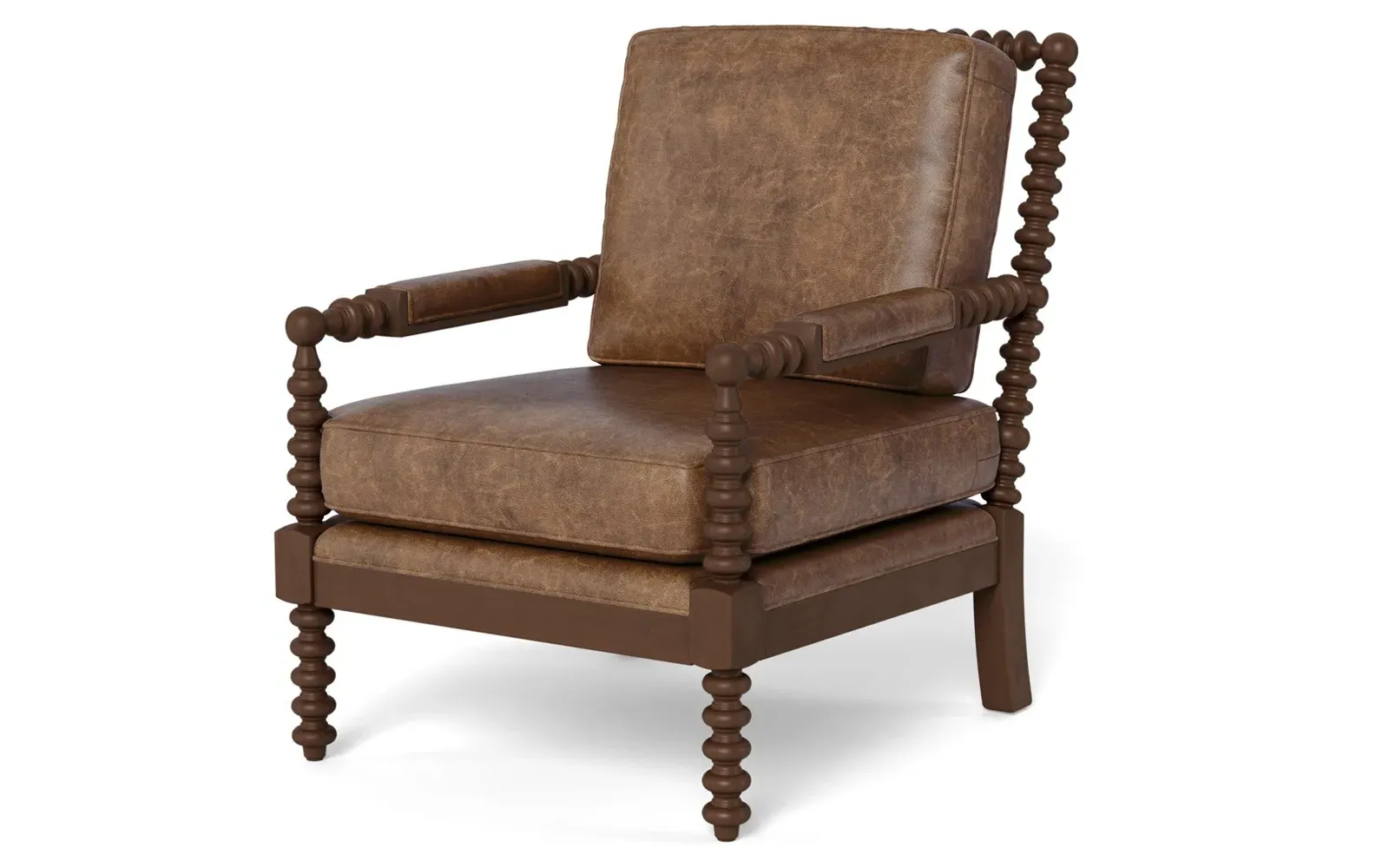 Nottingham Armchair - Milk Chocolate, Leather