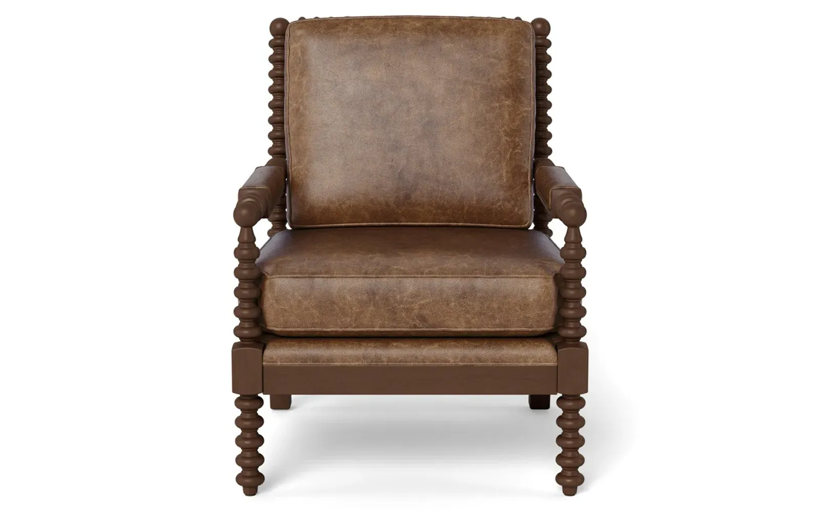 Nottingham Armchair - Milk Chocolate, Leather