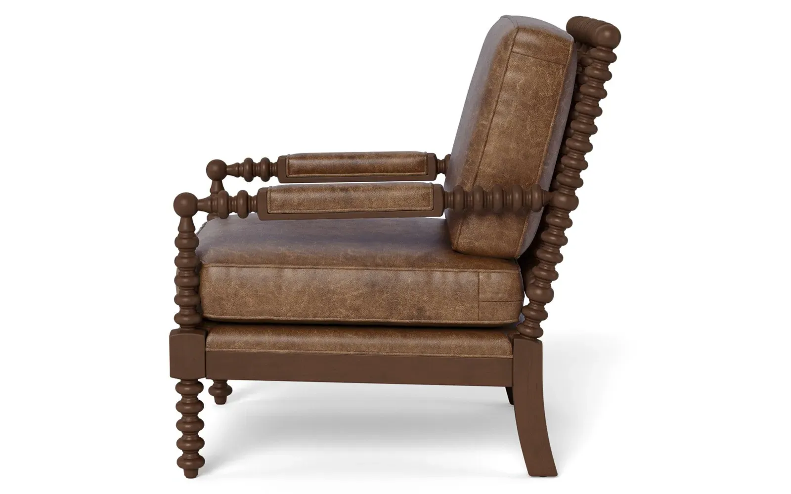 Nottingham Armchair - Milk Chocolate, Leather