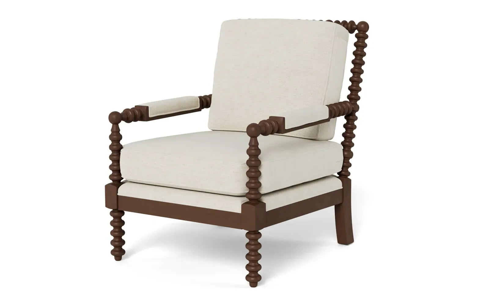 Nottingham Chair - Heathered Ivory, Chenille