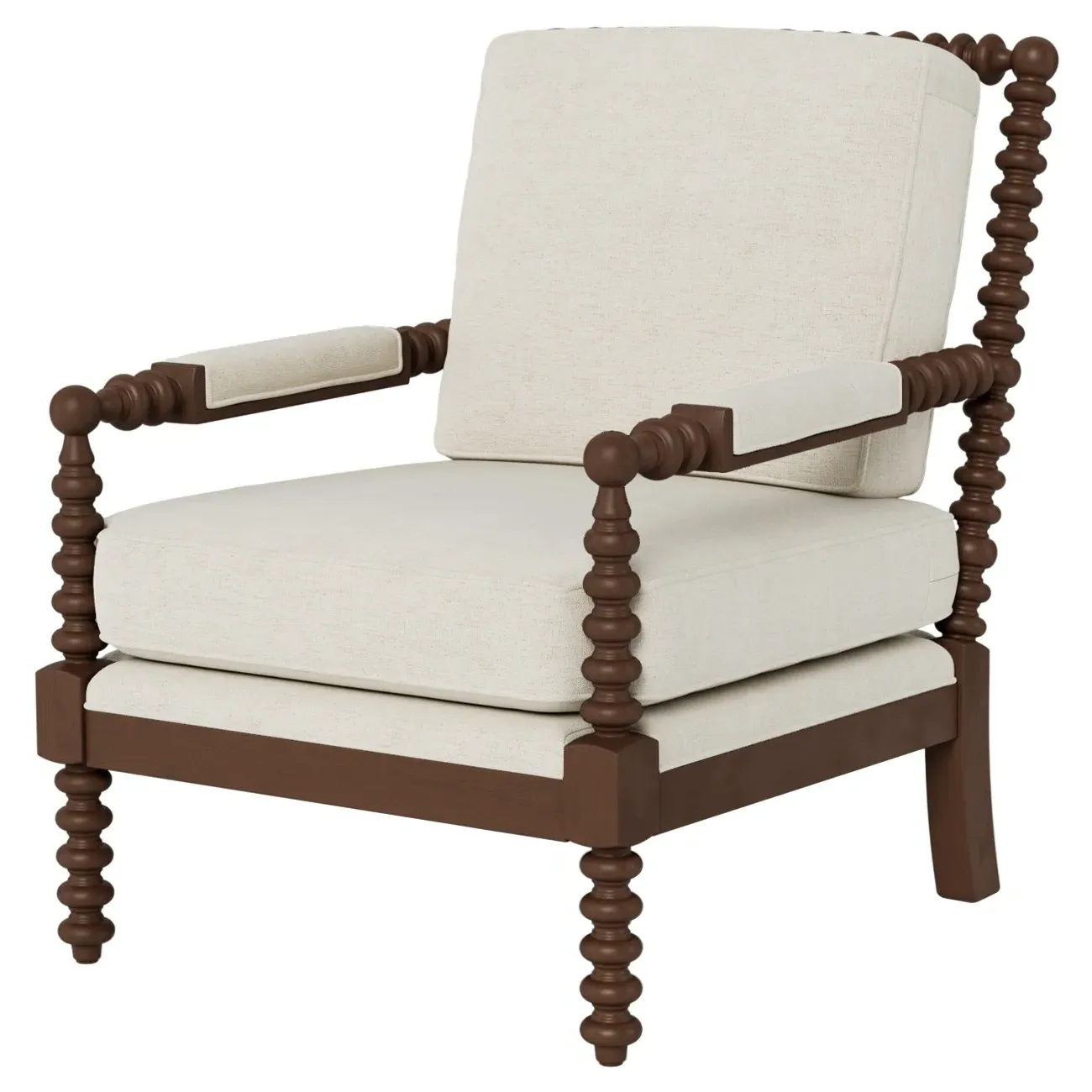 Nottingham Chair - Heathered Ivory, Chenille