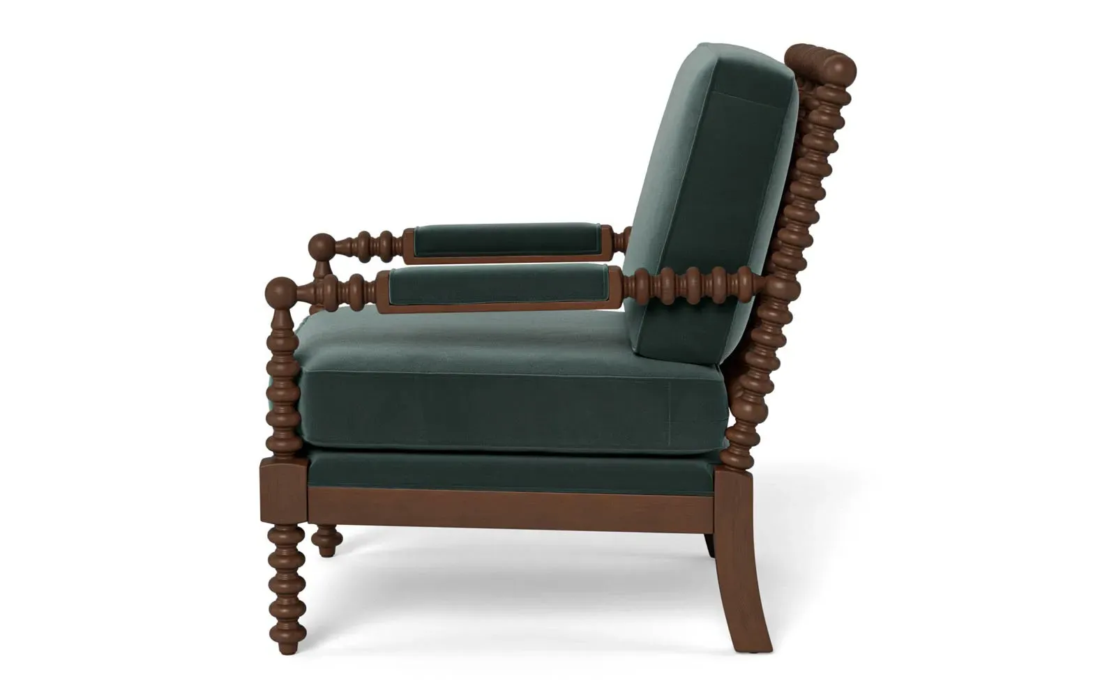 Nottingham Chair - Lagoon, Performance Velvet