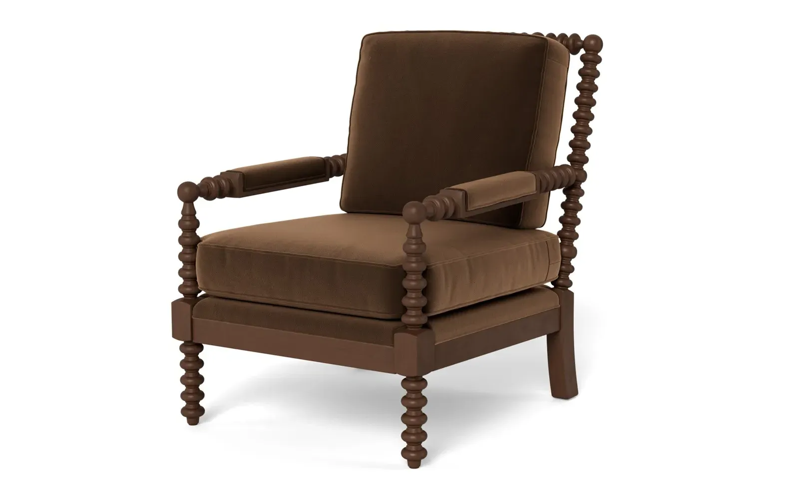 Nottingham Chair - Molasses, Performance Velvet