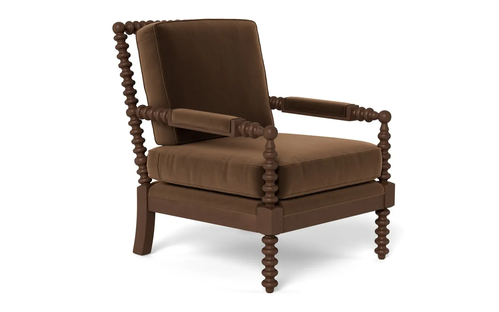 Nottingham Chair - Molasses, Performance Velvet