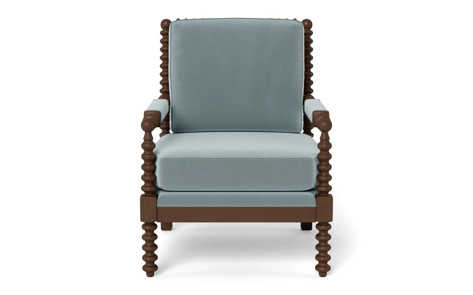 Nottingham Chair - Saltwater Blue, Performance Velvet