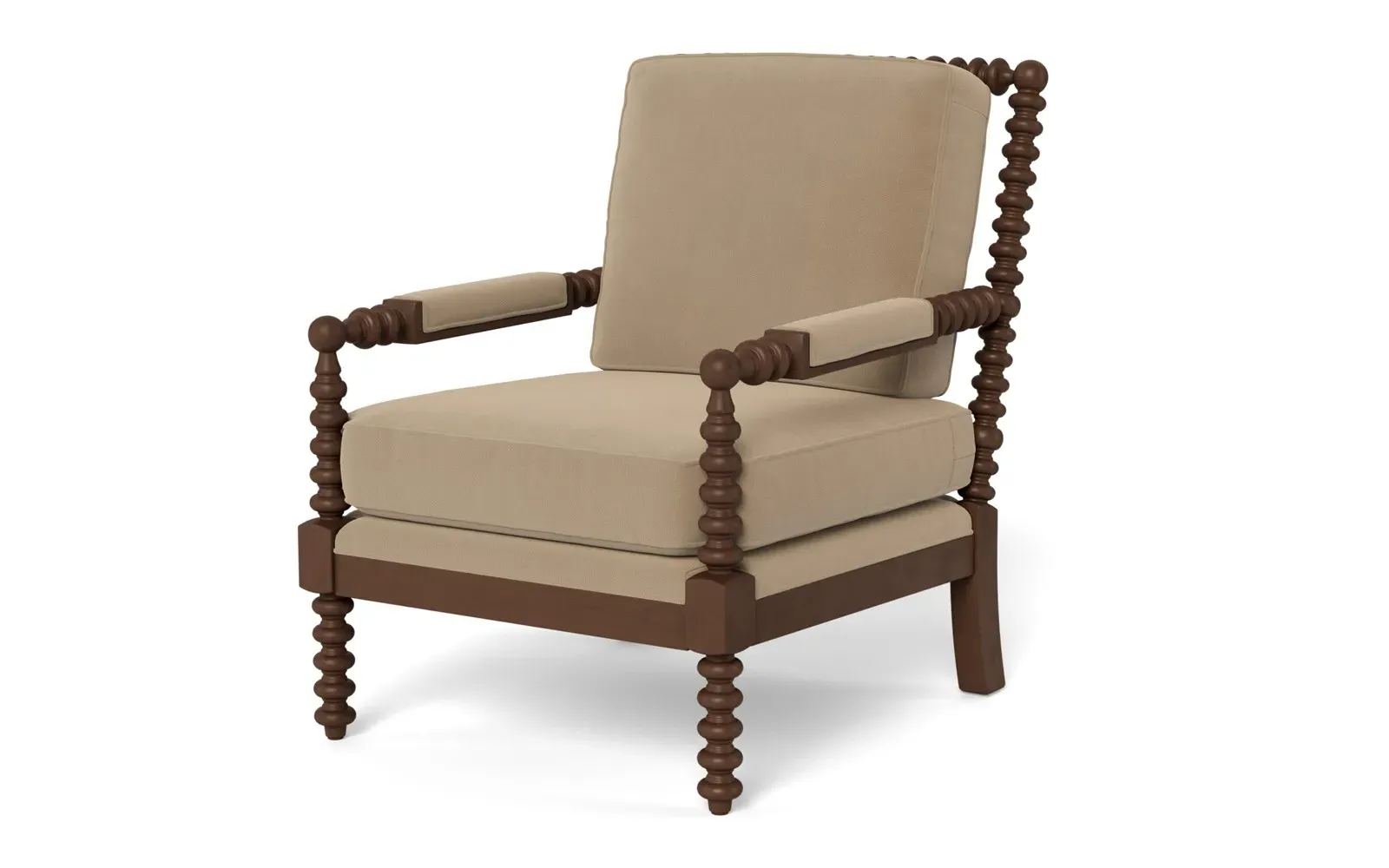 Nottingham Chair - Sand Dune, Performance Velvet