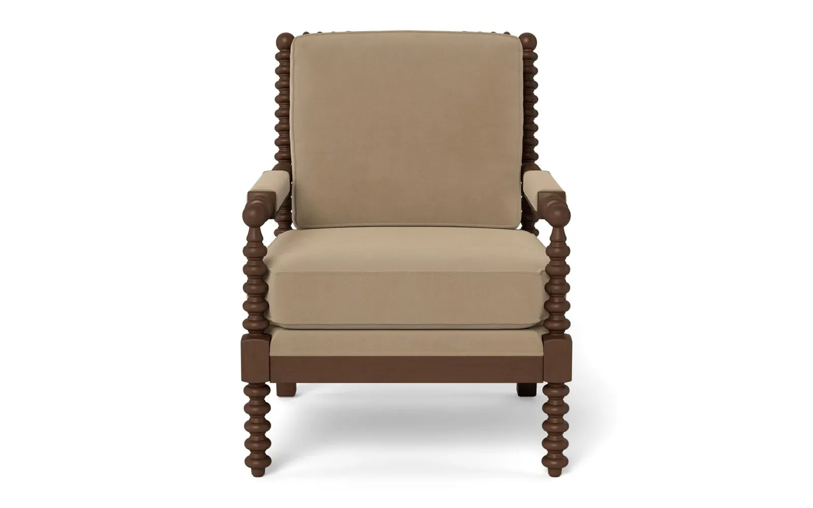 Nottingham Chair - Sand Dune, Performance Velvet