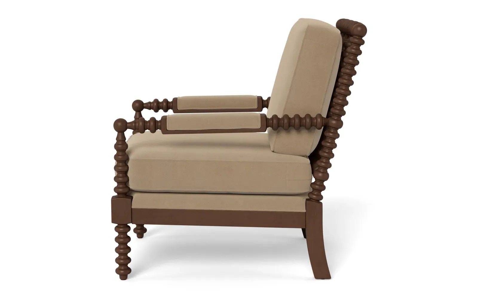 Nottingham Chair - Sand Dune, Performance Velvet