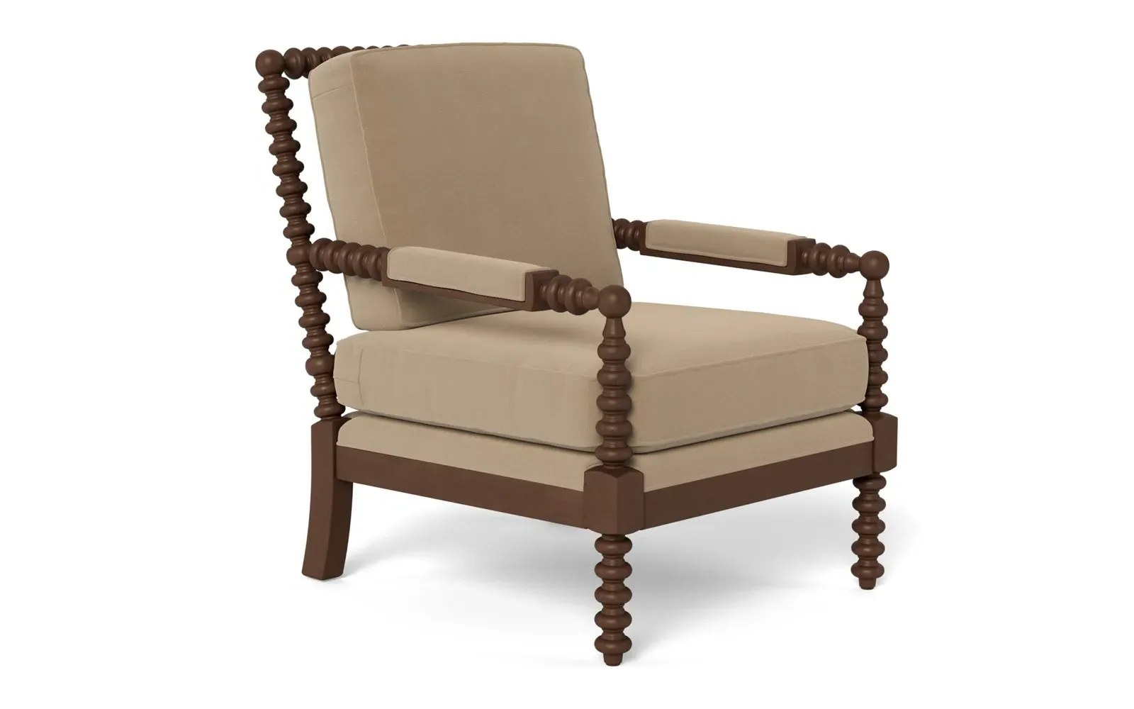 Nottingham Chair - Sand Dune, Performance Velvet