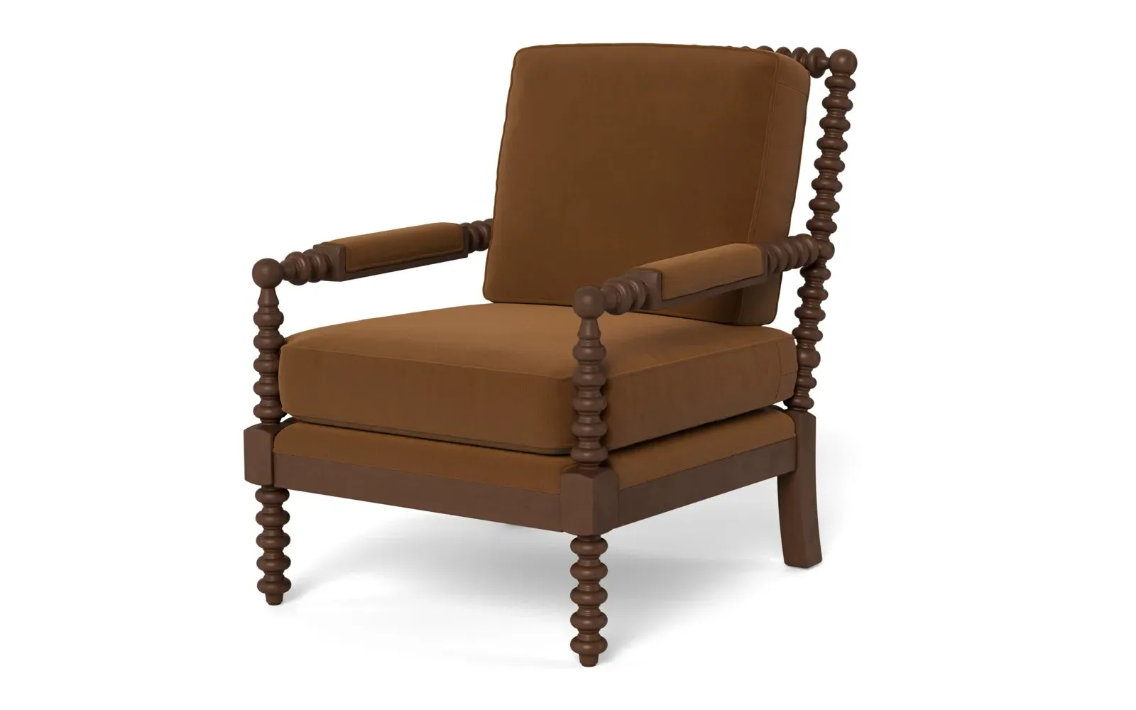 Nottingham Chair - Spice, Performance Velvet