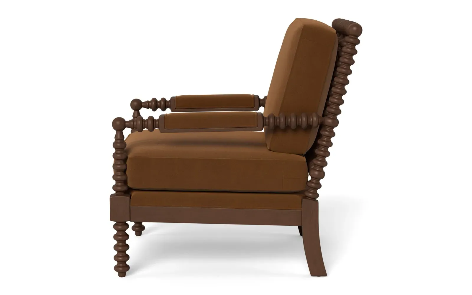 Nottingham Chair - Spice, Performance Velvet