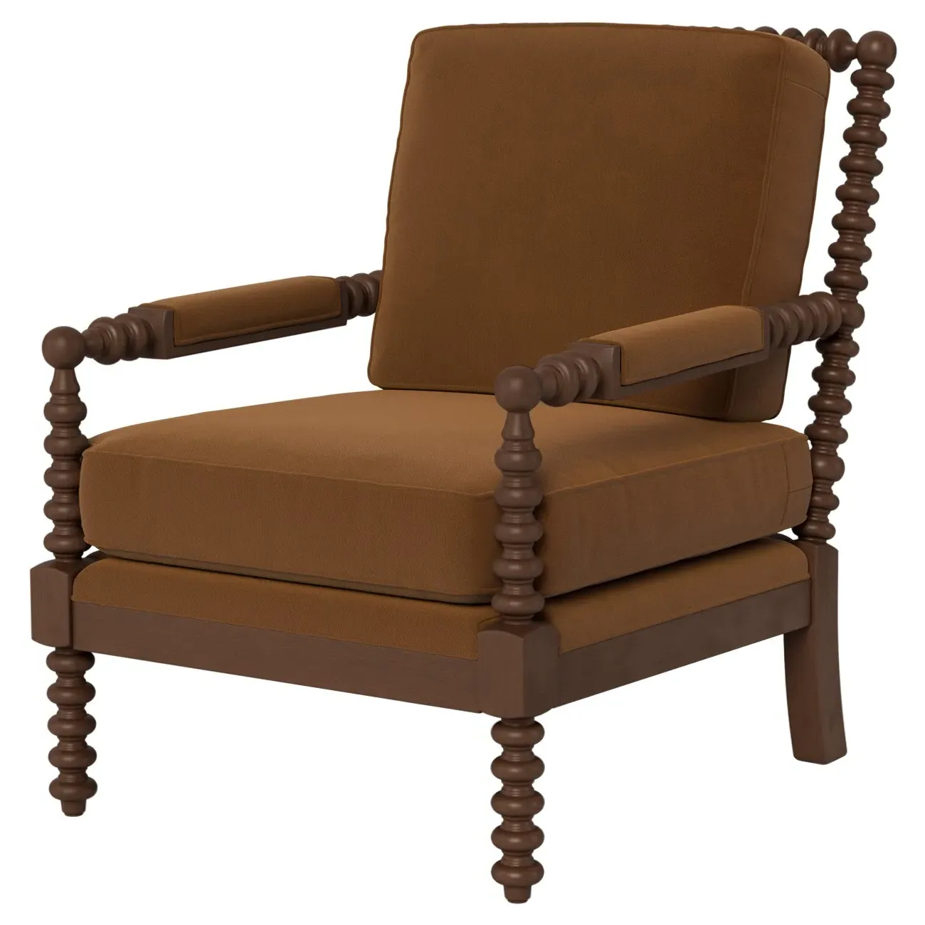 Nottingham Chair - Spice, Performance Velvet