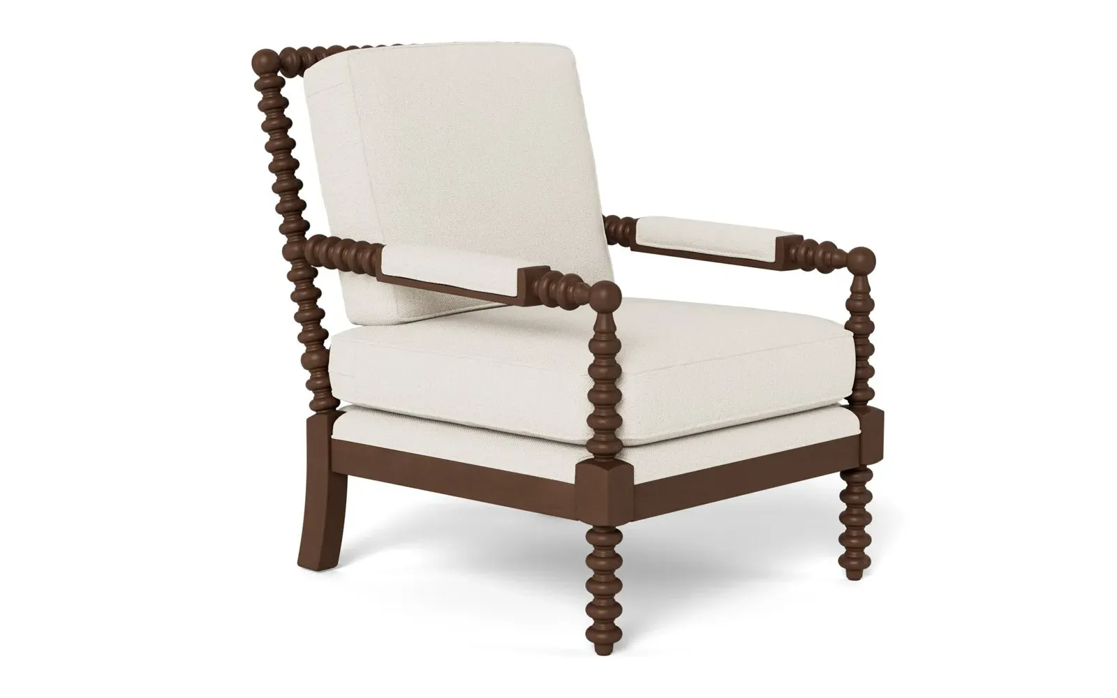 Nottingham Chair with Armrests - Mascarpone, Performance Basket Weave