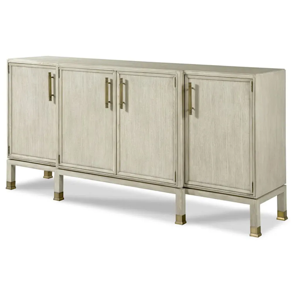 Nova 4 Door Sideboard Buffet - Luna White, Ash Wood