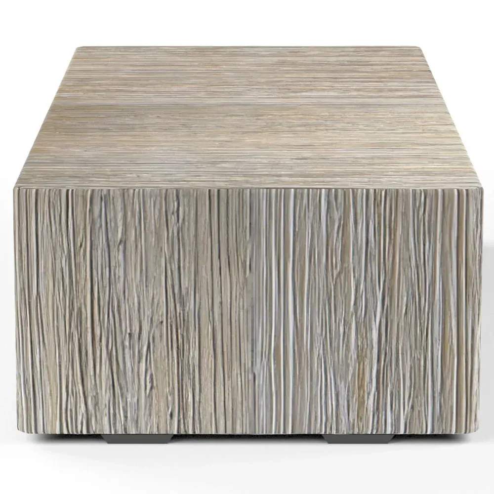 Nova Rectangular Outdoor Coffee Table - Grey, Concrete